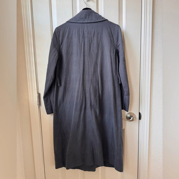 Everlane The Drape Outerwear Trench Coat Charcoal Grey XS Oversized NO BELT - Picture 2 of 11